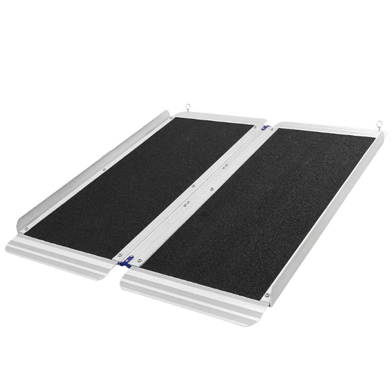 Aluminium Single-Fold Premium Wheelchair Ramp with Carry Bag- 300kg Capacity
