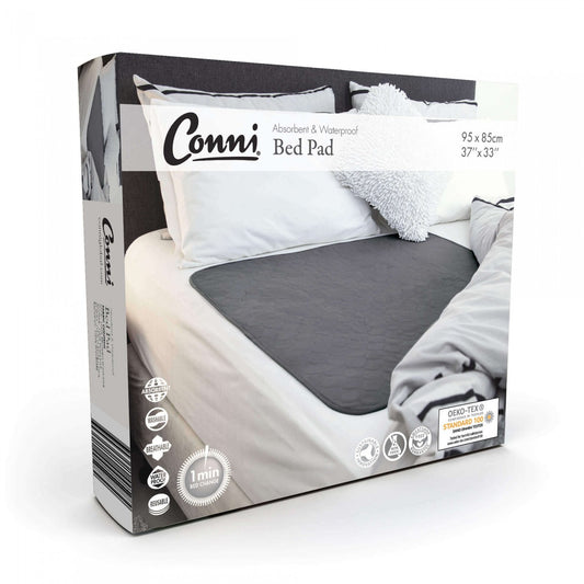 Conni Reusable Bed Pad - Charcoal (85x95cm)