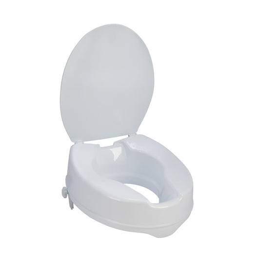 Raised Toilet Seat with lid