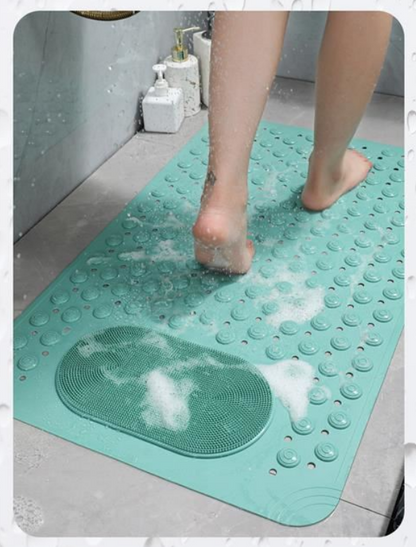 Deluxe Non-Slip Bath & Shower Mat with Massage Zone