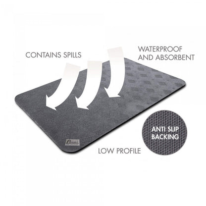Conni Anti-Slip Floor Mat Long Runner - Grey -60cm x 150cm