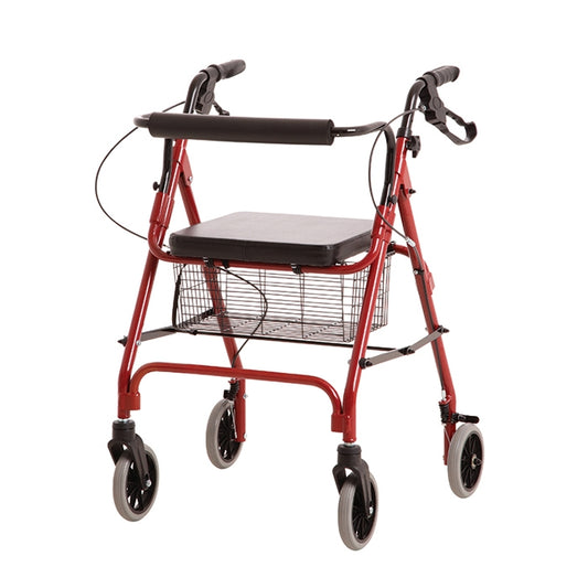 MLE Economy With Care Rollator - 6-inch wheels