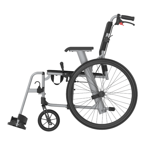 Aspire SOCIALITE Folding Wheelchair - Self Propelled-Silver
