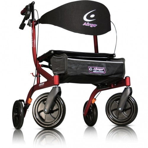 AIRGO EXCURSION ROLLATOR X18, SMALL HEIGHT - CRANBERRY