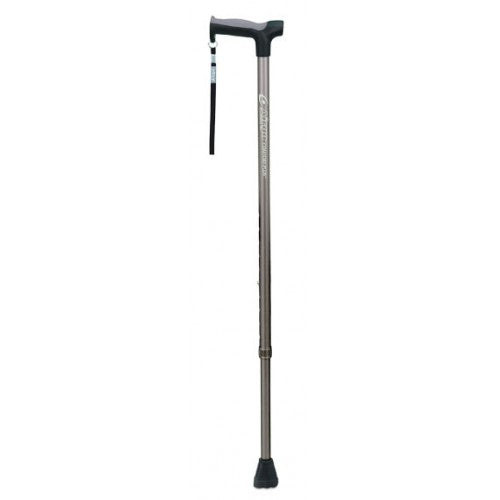 AIRGO COMFORT-PLUS ALUMINUM CANE, DERBY HANDLE - CHARCOAL