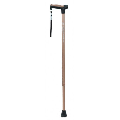 AIRGO COMFORT-PLUS ALUMINUM CANE, DERBY HANDLE - CORAL