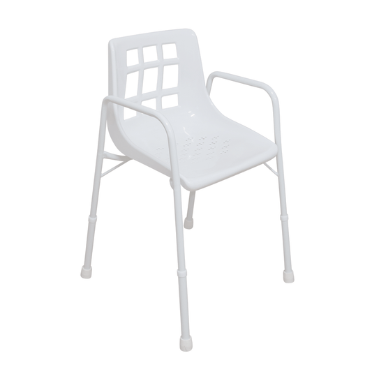 ASPIRE Shower Chair with Arms - Treated Steel