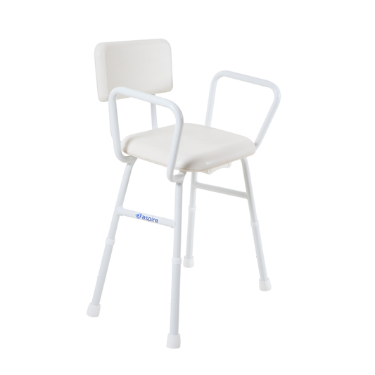 Aspire Shower Stool - Padded Seat and Back