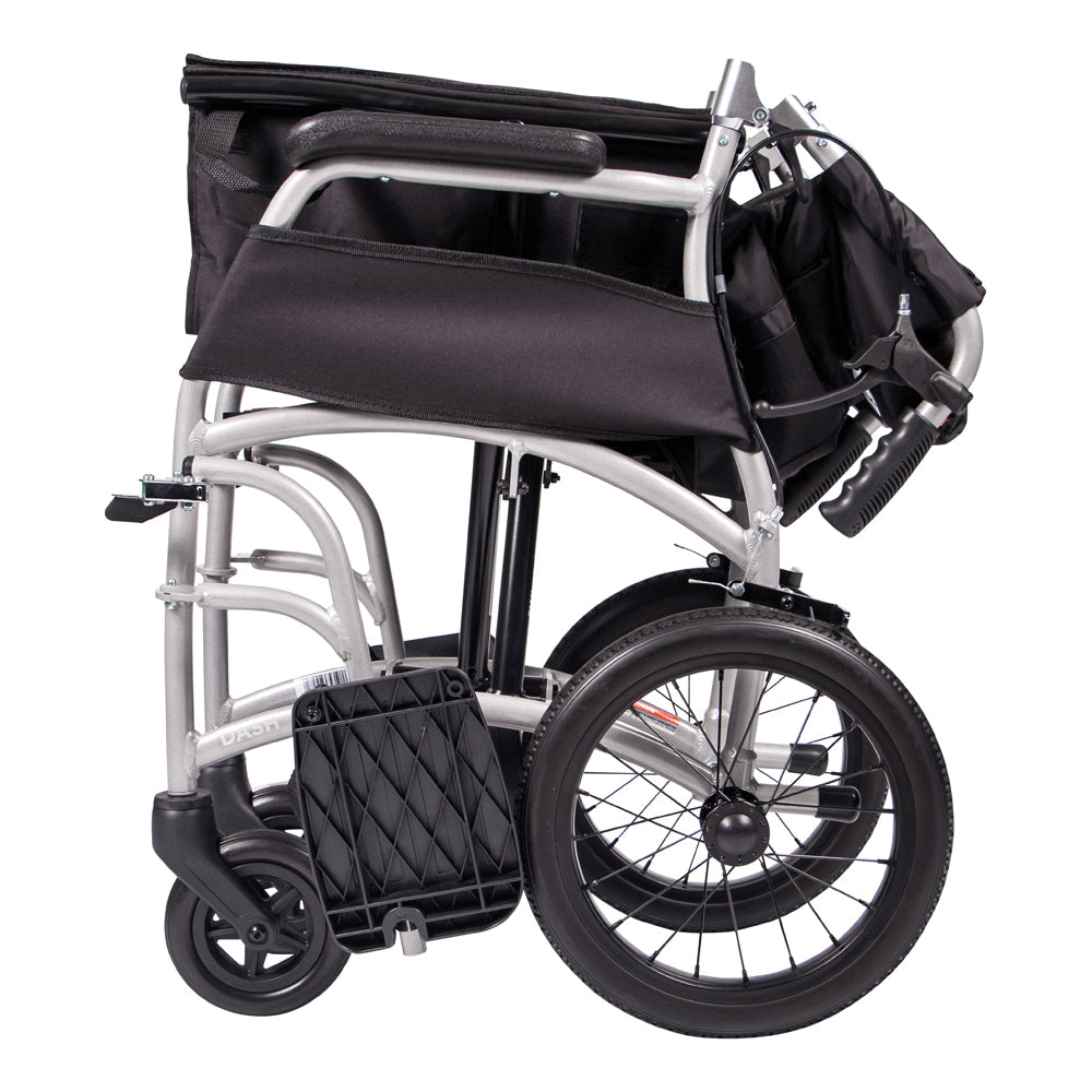 Aspire Vida Folding Manual Wheelchair - Attendant Propelled