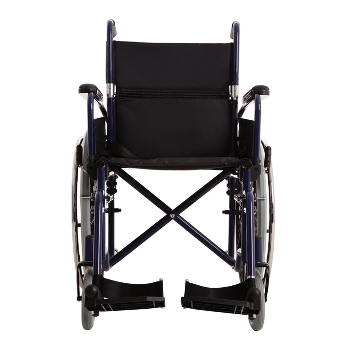 MLE - With Care Economy Steel Wheelchair -Blue