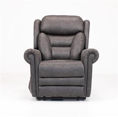 Donatello Lift Recliner- Petite - Lateral Back Canyon Steel