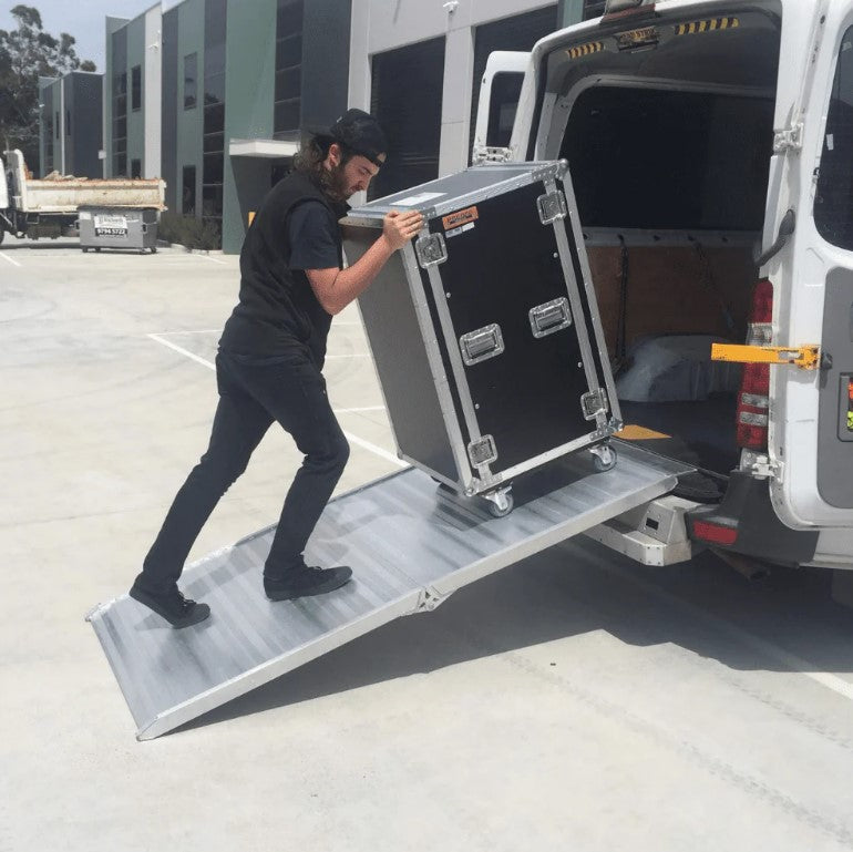 Aluminium Folding Removalist Walk Ramp 400kg - 2.1m Length