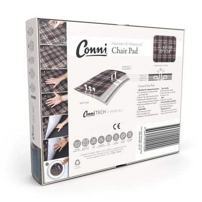 Conni Chair Pad (Charcoal -Large 51cm x 61cm)