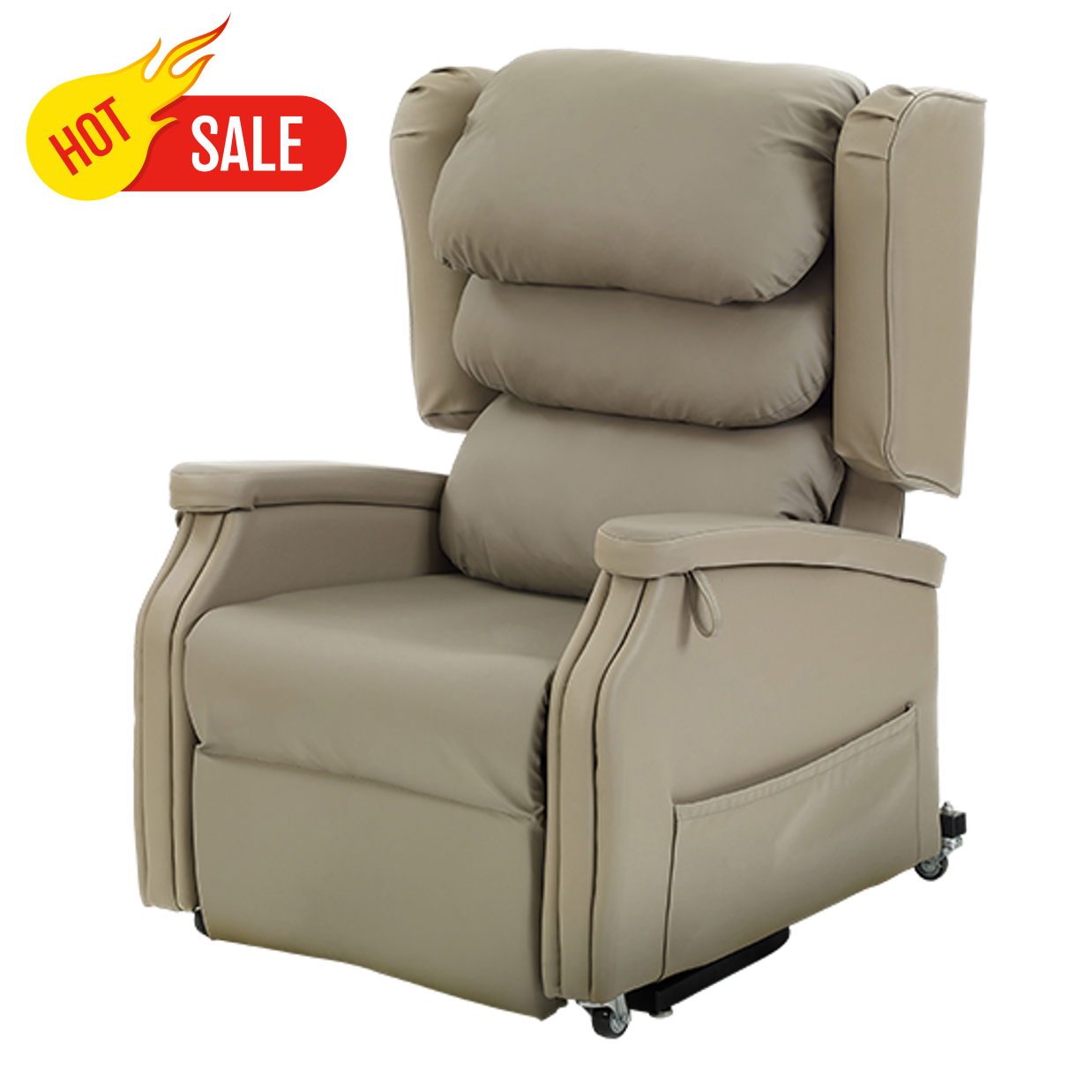 CONFIGURA COMFORT LIFT CHAIR - Beige Vinyl