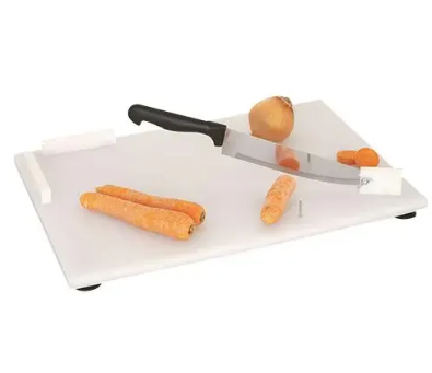 Combination Cutting Board, 18 x 12", with Chef's Knife attached and 3 spikes, right handed