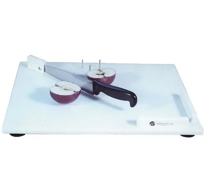 Combination Cutting Board, 18 x 12", with Chef's Knife attached and 3 spikes, right handed