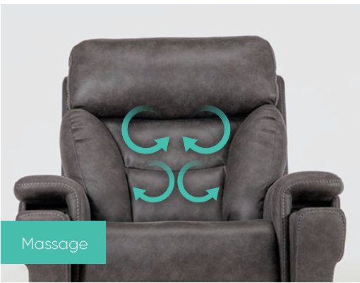 Donatello Plus Lift Recliner - Canyon Steel - 5 Motors - 2 Sizes