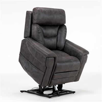 Donatello Plus Lift Recliner-Canyon Steel