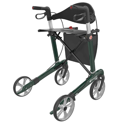 Aspire Vogue Carbon Fibre Seat Walker/Rollator (Short/Medium/Tall)