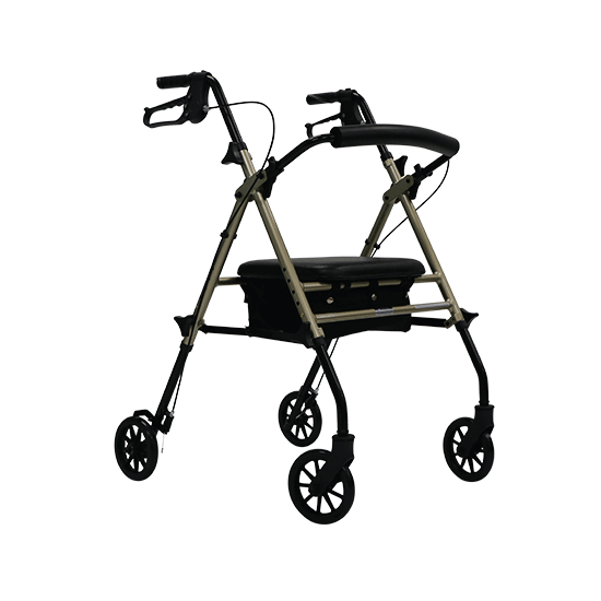 Aspire Flex Adjustable Seat Walker 6'' Wheel