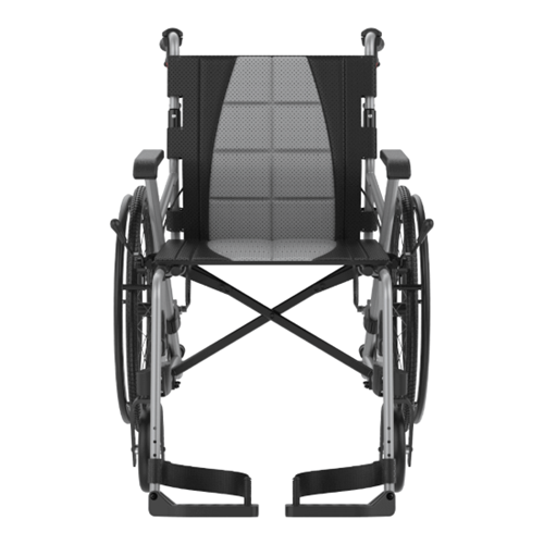 Aspire SOCIALITE Folding Wheelchair - Self Propelled-Silver