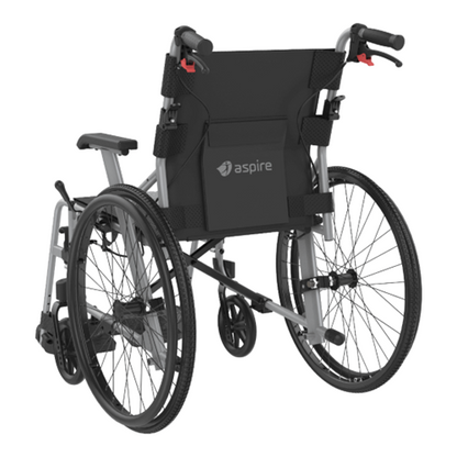 Aspire SOCIALITE Folding Wheelchair - Self Propelled-Red