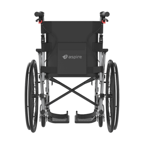 Aspire SOCIALITE Folding Wheelchair - Self Propelled-Red