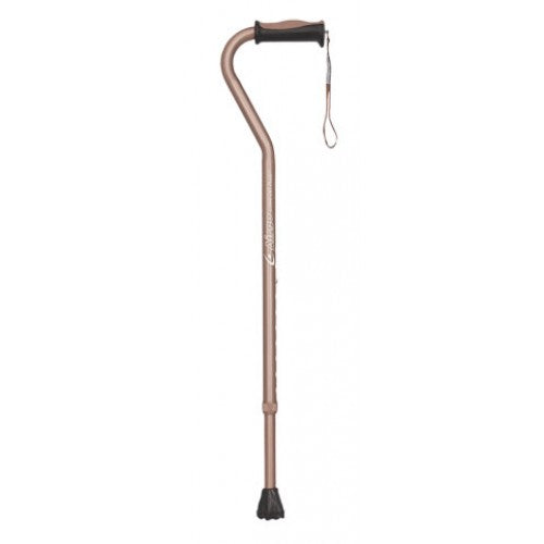 AIRGO COMFORT-PLUS ALUMINUM CANE, OFFSET HANDLE - CORAL