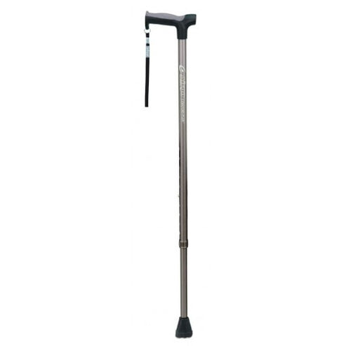 AIRGO COMFORT-PLUS ALUMINUM CANE, DERBY HANDLE - CHARCOAL – 99Mobility