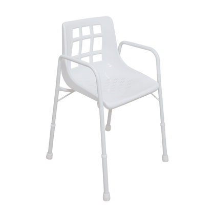 Aspire Shower Chair with Arms - Aluminium / Treated Steel (2 Size)