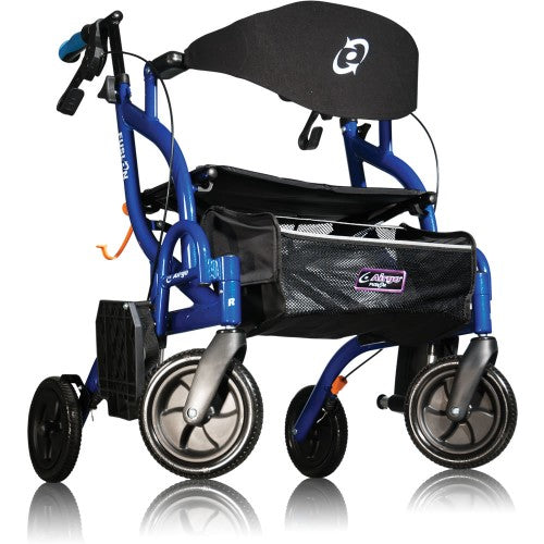 AIRGO FUSION SIDE-FOLDING ROLLATOR AND TRANSPORT CHAIR