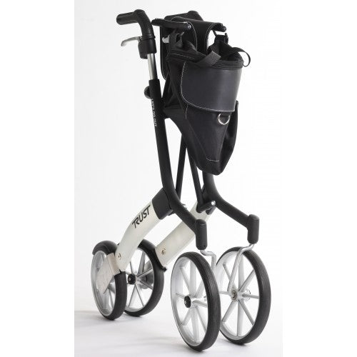 TRUSTCARE LET’S GO OUT ROLLATOR - BLACK (WITH BACKREST & BAG)