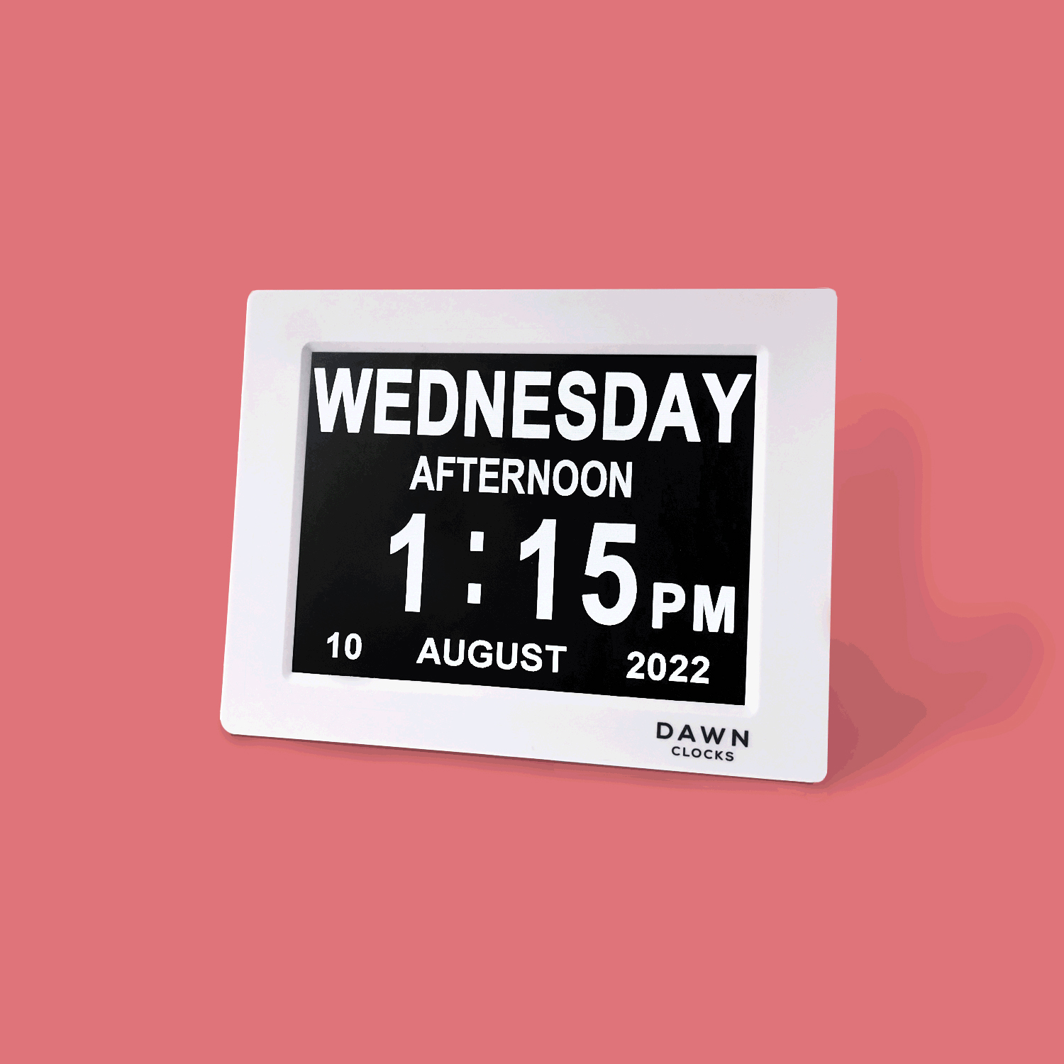 , Dawn Clock 8" Digital Calendar &amp; Reminder Clock, 