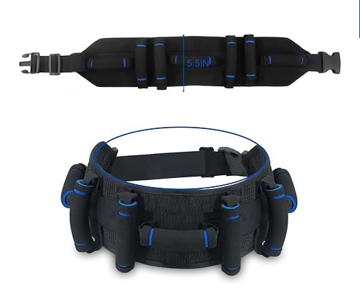 , Transfer Belt with 7 Handles (Black), 